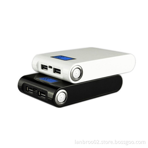 Mobile Power Bank with LCD Display and LED Lighting